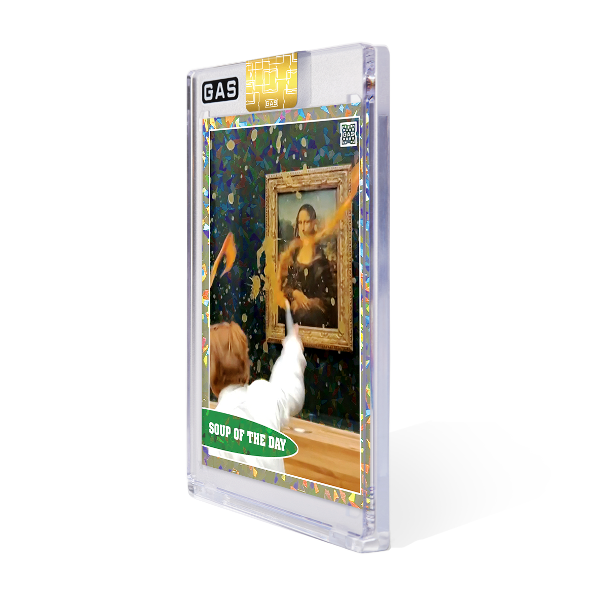 Limited Edition GAS Mona Lisa’s Soup of the Day Cracked Foil Prism Card