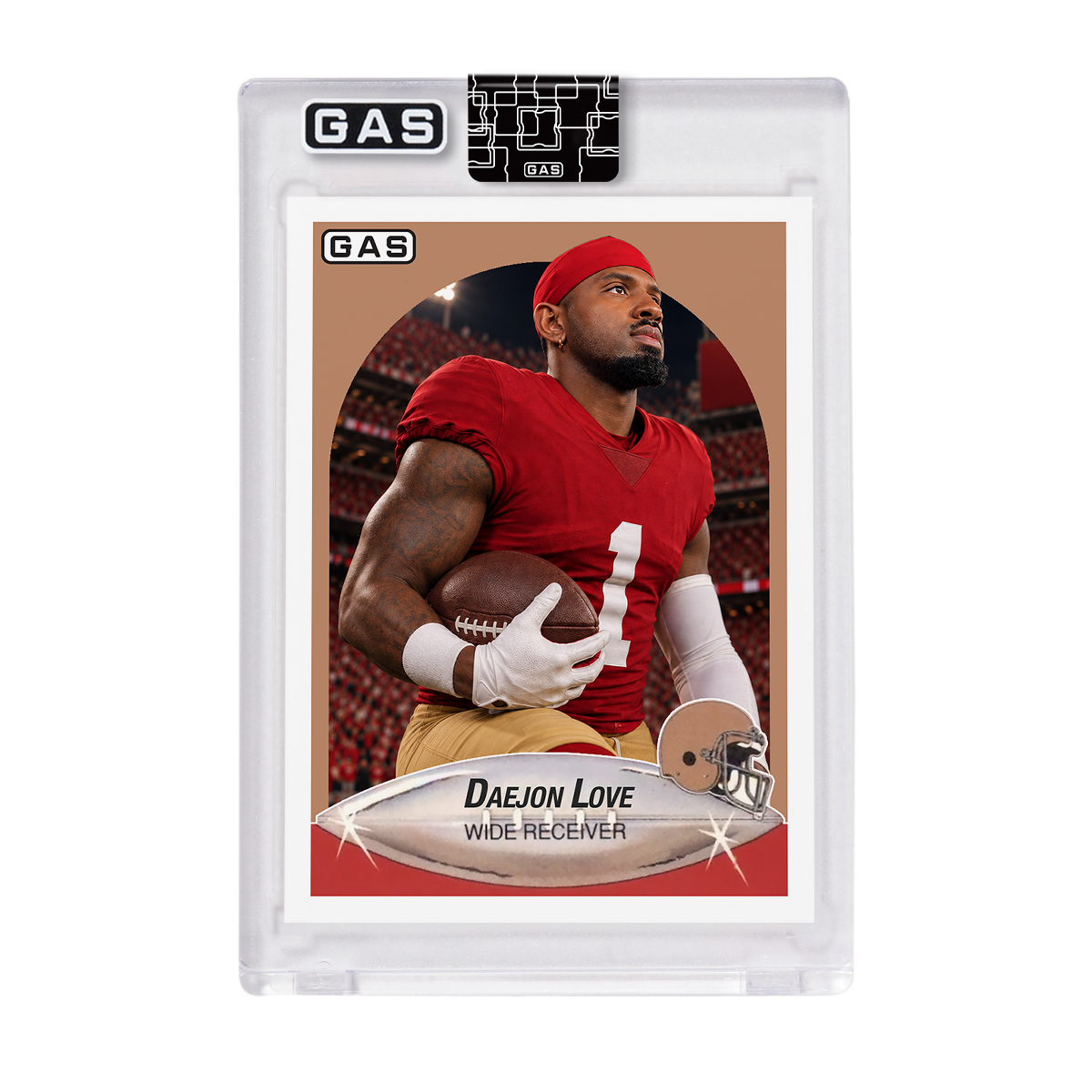 Daejon Love GAS Rookie Football Card