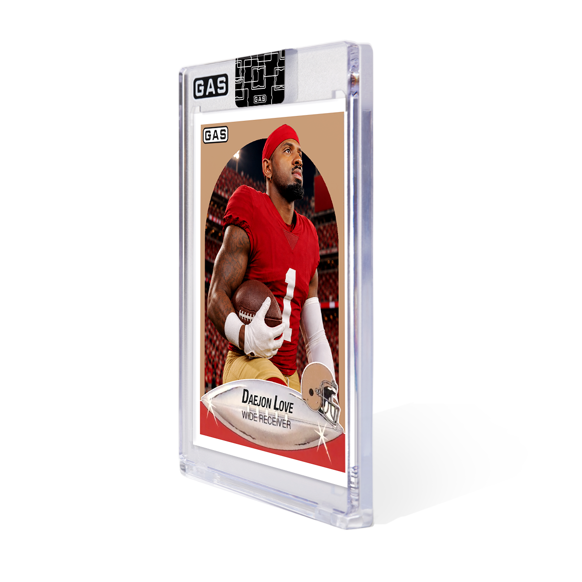 Daejon Love GAS Rookie Football Card