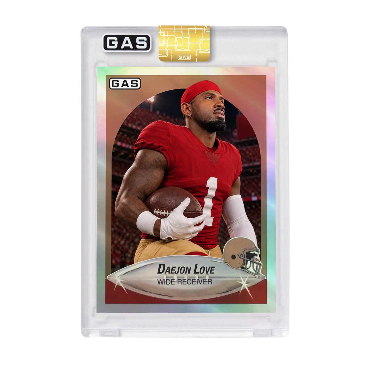 Daejon Love GAS Rookie Football Card