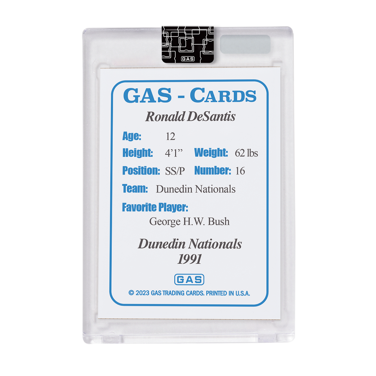 GAS Ron DeSantis Open Edition Trading Card