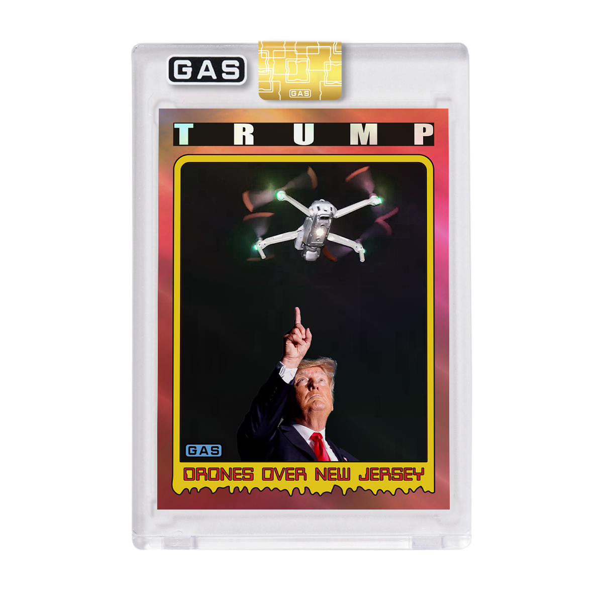 Limited Edition GAS Donald Trump New Jersey Drones Foil Card