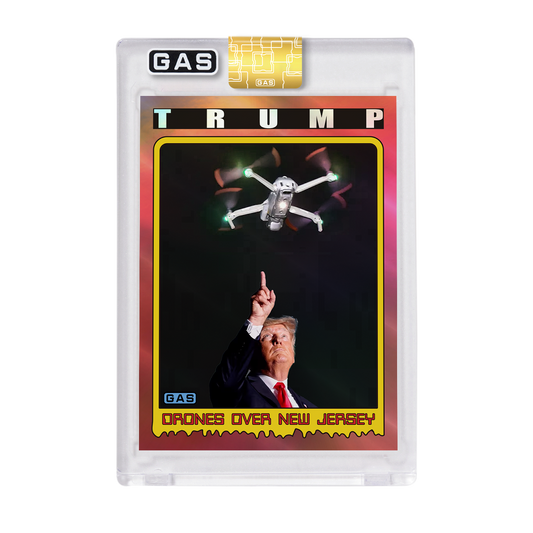 Limited Edition GAS Donald Trump New Jersey Drones Foil Card