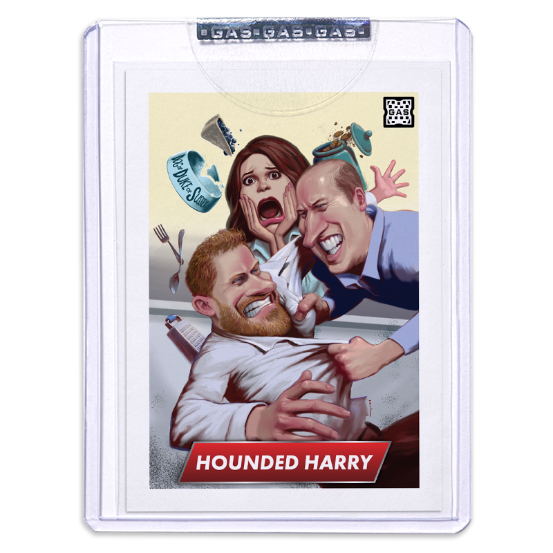 GAS Shock Drop #8 Hounded Harry By Fred Harper Open Edition Card