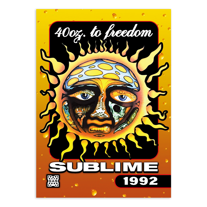 The Official Sublime GAS Trading Card #3 40oz. To Freedom