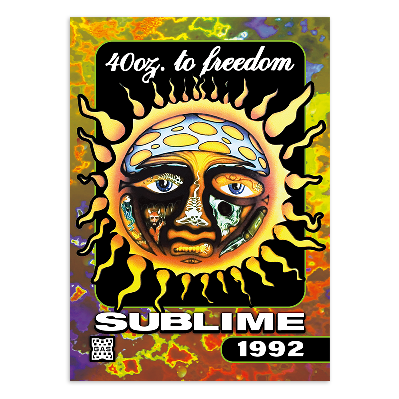 Official Sublime 40Oz To Freedom Womens T-Shirt - Skinny Fit, Green