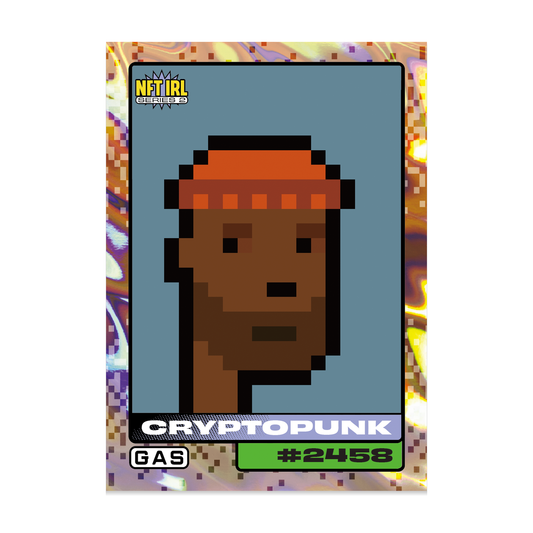 GAS NTF IRL Series 2 #13 CryptoPunk #2458 Limited Edition Magma Foil