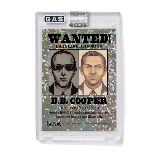 Limited Edition GAS Series 3  #6 D.B. Cooper Cracked Foil Prism Card