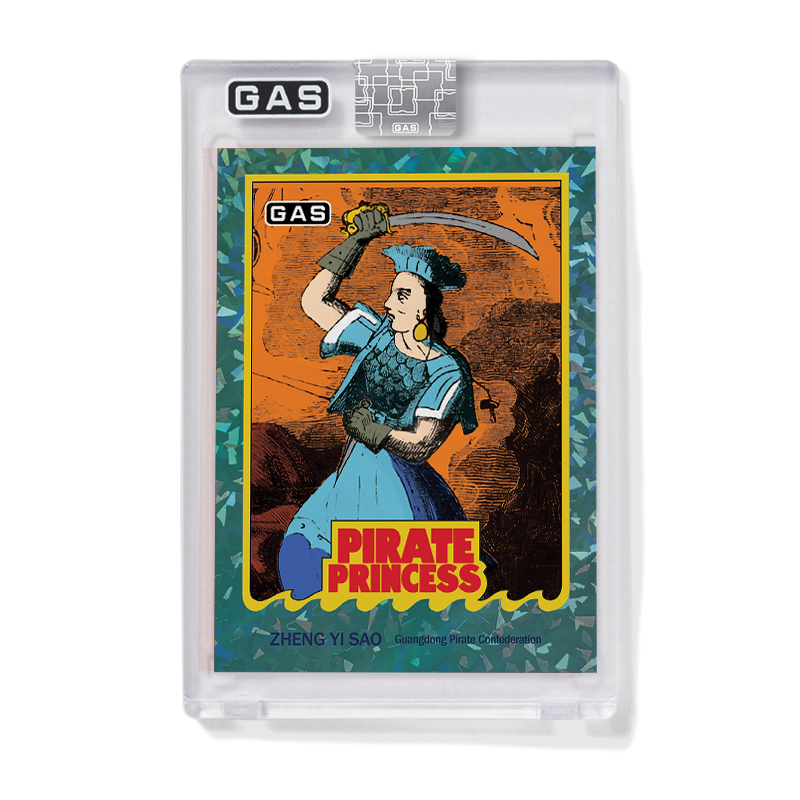 Limited Edition GAS Series 3 #5 Pirate Princess Zheng Yi Sao Cracked Foil Prism Card