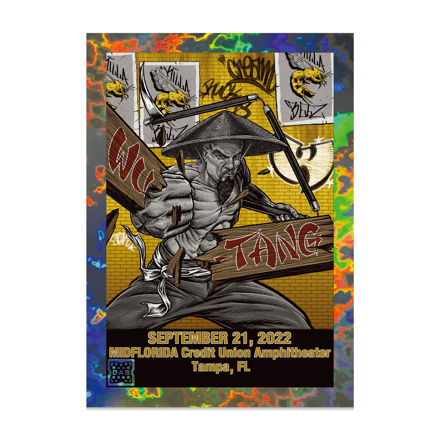 GAS Wu-Tang Clan Tampa, FL Limited Edition Magma Foil Card by Johnny Crap