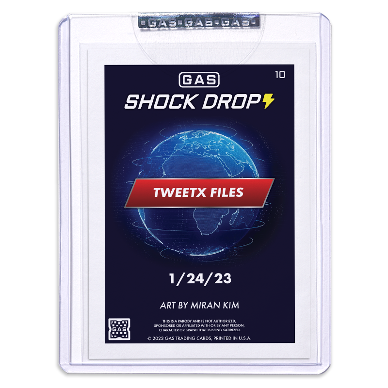 GAS Shock Drop #10 The Tweetx Files By Miran Kim Open Edition Card