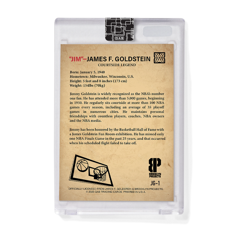 Basketball Legend James F. Goldstein x Brooklyn Projects Open Edition Card