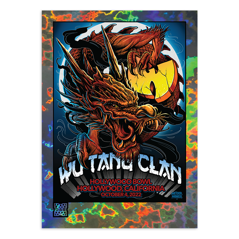 GAS Wu-Tang Clan OCT-4, OCT-4B, OCT-6, NYCC-1, NYCC-2 NTWRK Exclusive 5 Magma Foil Limited Edition Card Bundle