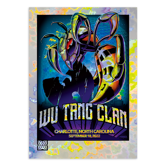 GAS Wu-Tang Clan Charlotte, NC Limited Edition Magma Foil Card by Maxx242