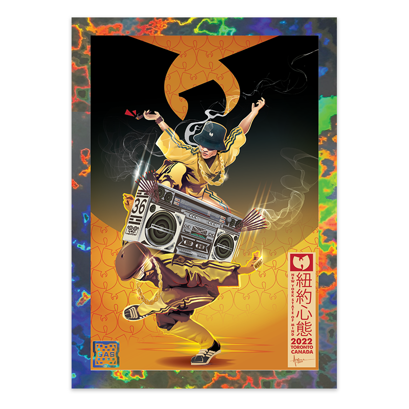 GAS Wu-Tang Clan 9/1 - 9/ 4 NTWRK Exclusive 4 Magma Foil Limited Edition Card Bundle