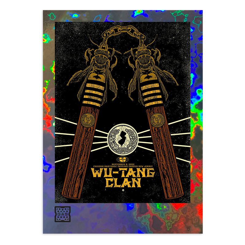 GAS Wu-Tang Clan Camden, NJ Limited Edition Magma Foil Card by Chris Garofolo