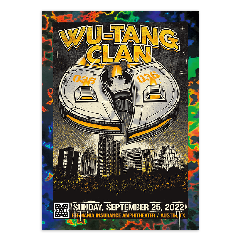 GAS Wu-Tang Clan 9/25-10/1 NTWRK Exclusive 5 Magma Foil Limited Edition Card Bundle