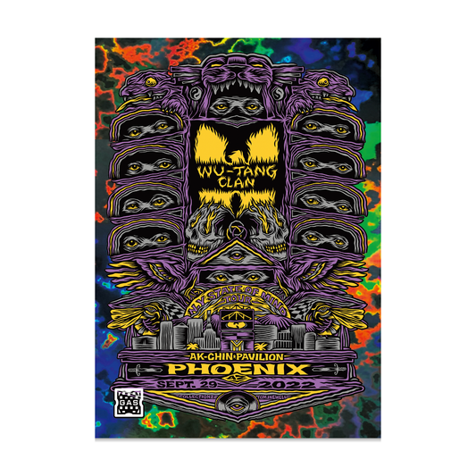 GAS Wu-Tang Clan Phoenix, AZ Limited Edition Magma Foil Card by Tom J. Newell
