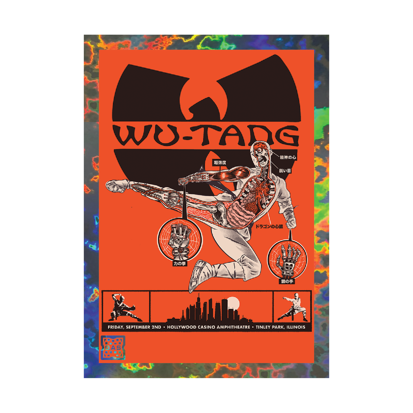 GAS Wu-Tang Clan 9/1 - 9/ 4 NTWRK Exclusive 4 Magma Foil Limited Edition Card Bundle