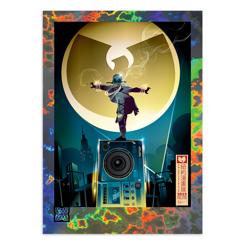GAS Wu-Tang Clan OCT-4, OCT-4B, OCT-6, NYCC-1, NYCC-2 NTWRK Exclusive 5 Magma Foil Limited Edition Card Bundle