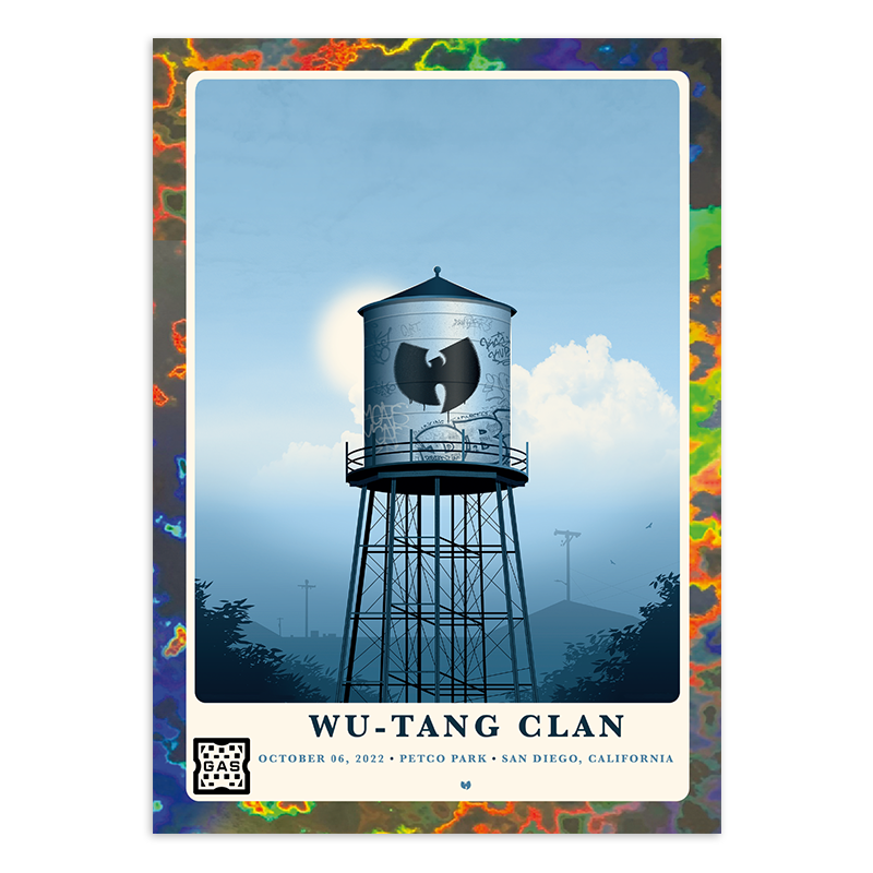 GAS Wu-Tang Clan San Diego, CA Limited Edition Magma Foil Card by Simon Marchner