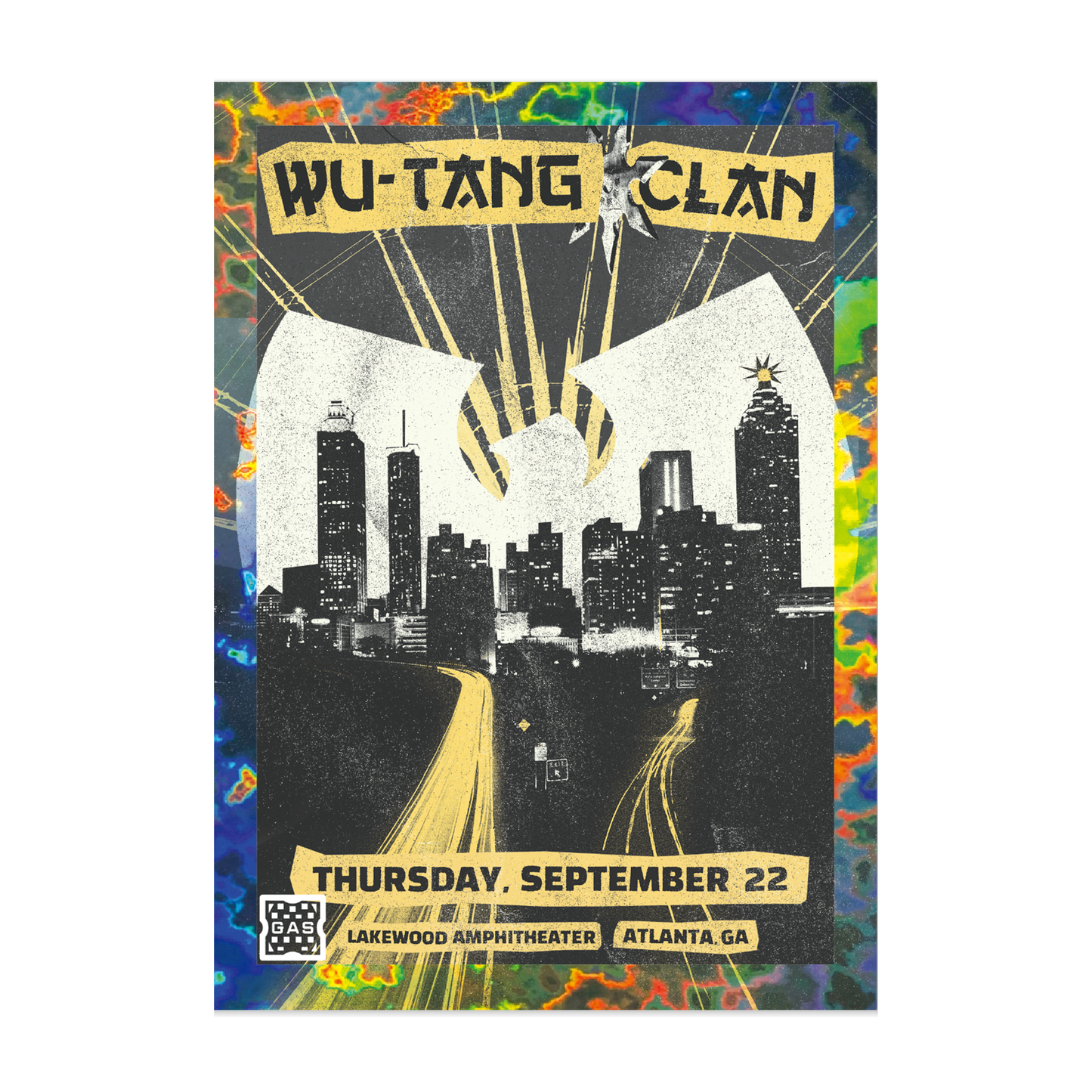 GAS Wu-Tang Clan Atlanta, GA Limited Edition Magma Foil Card by Bailey Zindel